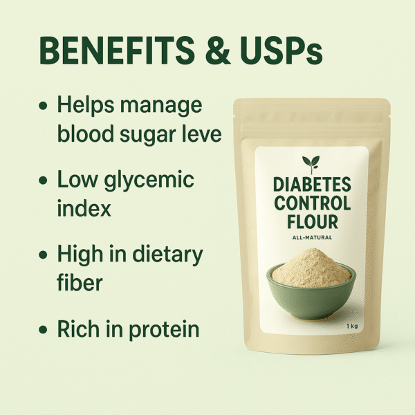 Diabetes Control Flour | 1 Kg - Image 3