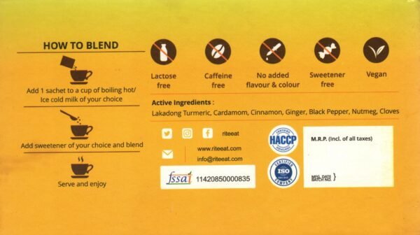 Golden Turmeric Latte – Curcumin-Rich Wellness Drink Mix - Image 7