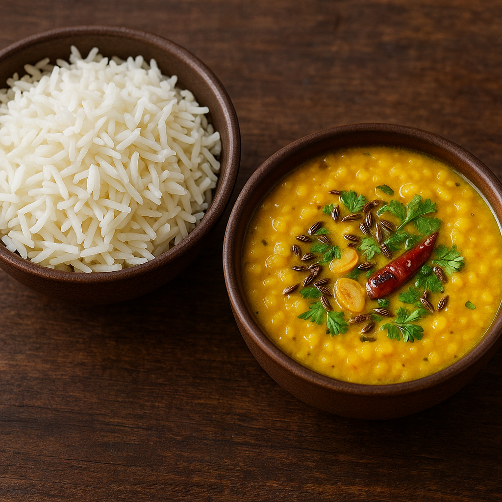 Comforting Instant Dal Rice where Dal and Rice come packed separately for a fresh, authentic homemade taste. Ready in only 3 minutes — just add hot water. Perfect for travel, office, students & busy lifestyles.